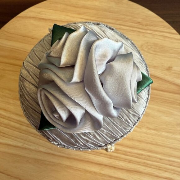 Vintage Enamel Cloisonne Bell With Floral Leaf Design Silver Ribbon Decorative S - Picture 8 of 10